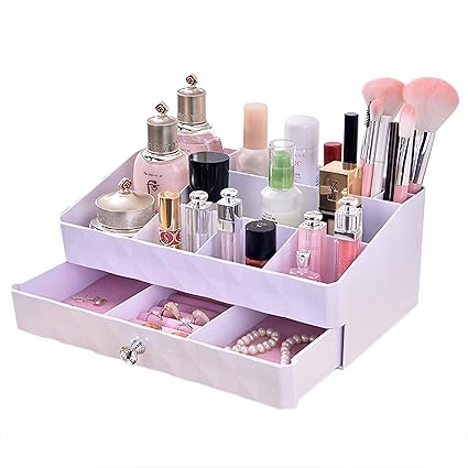 Drawer And Makeup Storage Organizer For Countertop Collections Etc