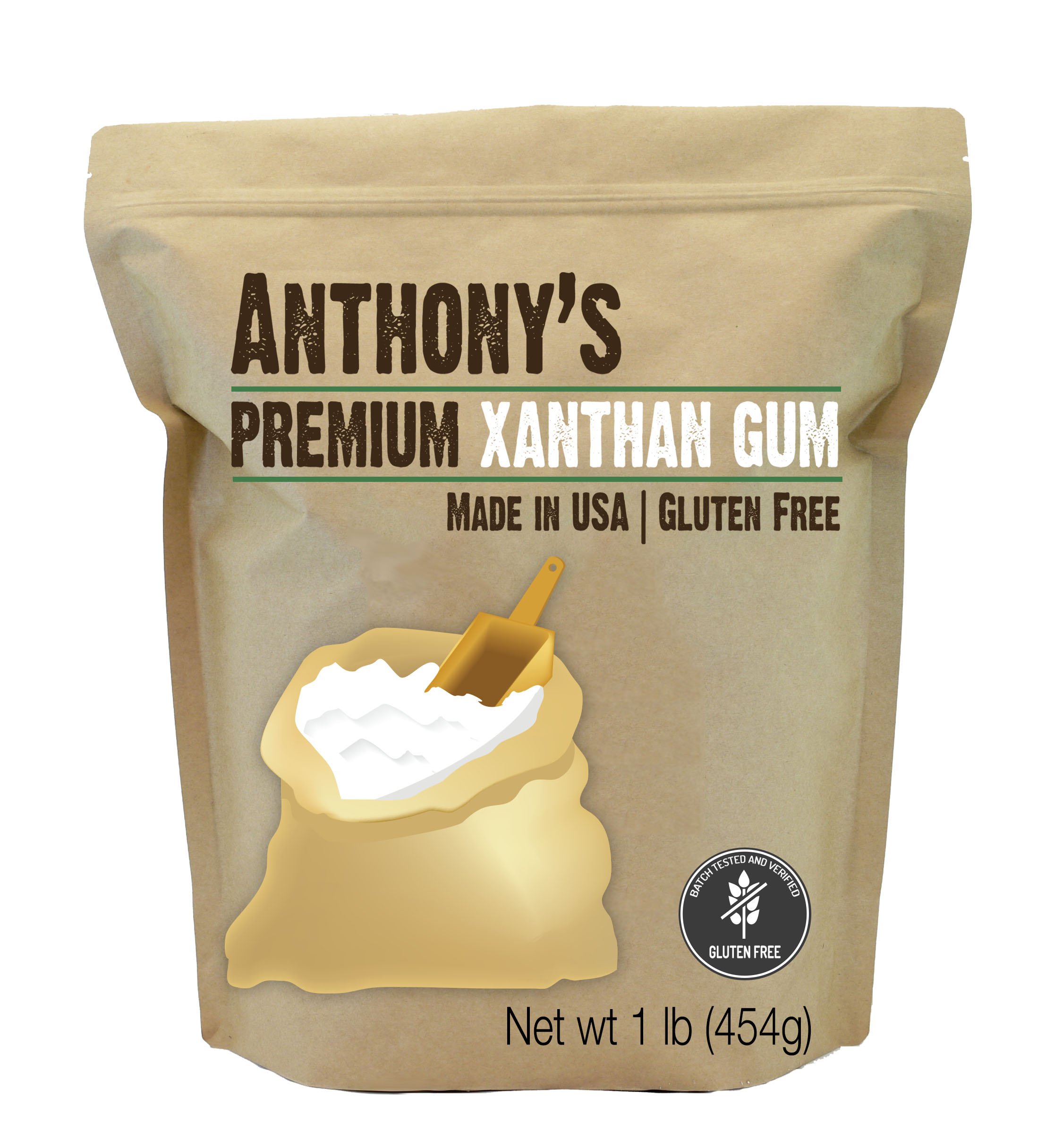 Xanthan Gum 1lb (16 Ounce) Made in the USA by Anthony's Gluten... Free Shipping eBay