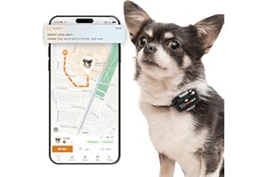 Pawfit Lite for Small Dogs 4g GPS Tracker | Real Time Tracking | Activity Monitoring |Location History | Unlimited Range | Onyx Black