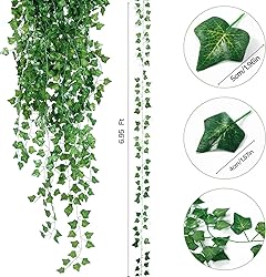 Sggvecsy 6 Pack 42Ft Artificial Ivy Leaf Plants