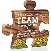 Difference Maker Puzzle Desk Sign for Team Coworker Colleague, Thank You Appreciation Gift for Women Men, Office Decor for Work Anniversary, Retirement, Birthday, Christmas - FSE370
