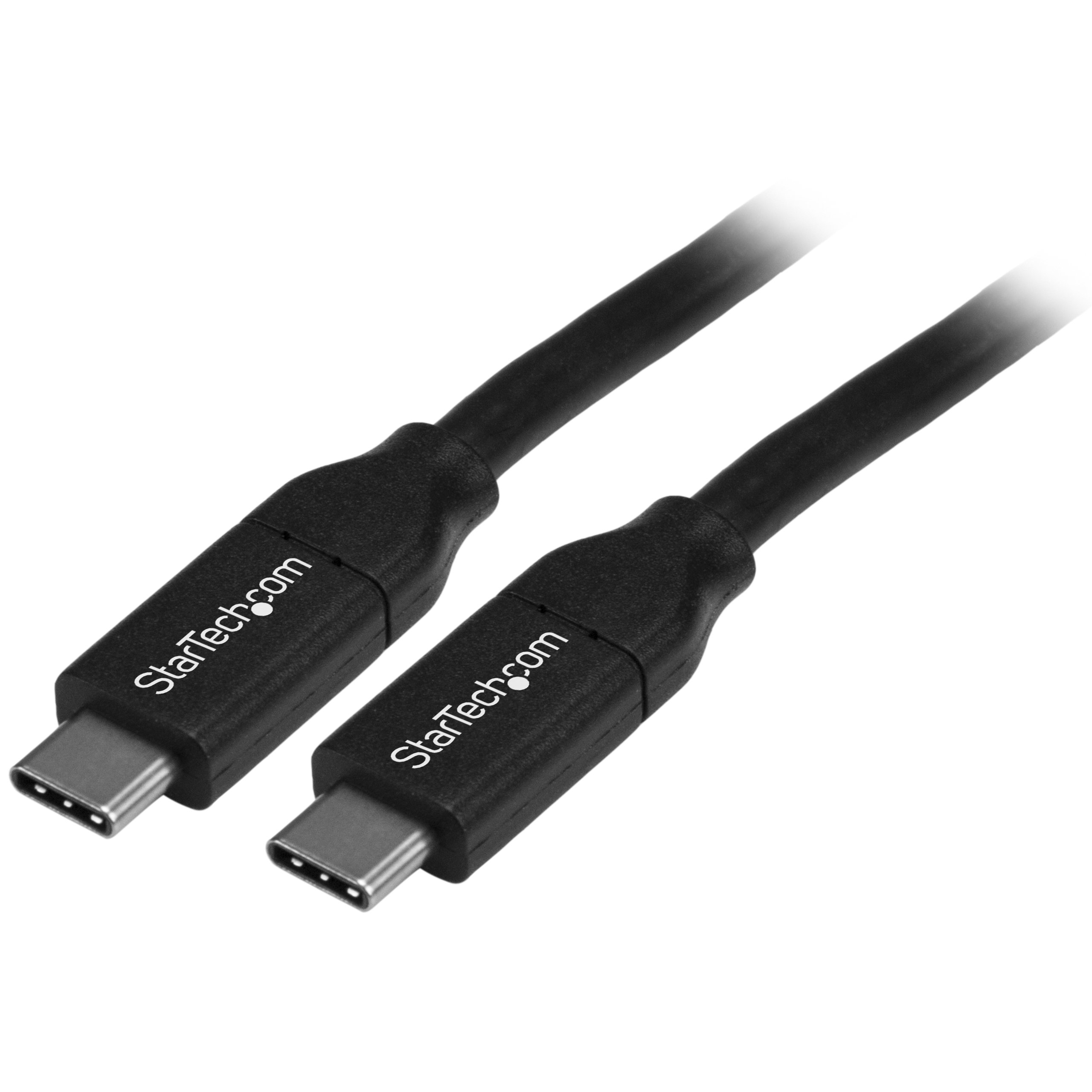 StarTech.com USB-C Cable with Power Delivery (5A) - M/M - 4 m (13 ft.) - USB 2.0 - USB-IF Certified — image 1