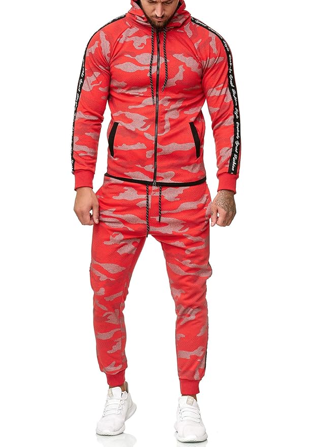 OneRedox Herren Jogginganzug Sportanzug Modell 1011
