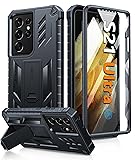 FNTCASE for Samsung Galaxy S21-Ultra Case: Military