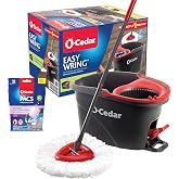 O-Cedar EasyWring Microfiber Spin Mop and Bucket Cleaning System + Lavender Pac (Variety Pack)