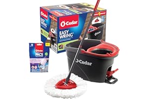 O-Cedar EasyWring Microfiber Spin Mop and Bucket Cleaning System + Lavender Pac (Variety Pack)