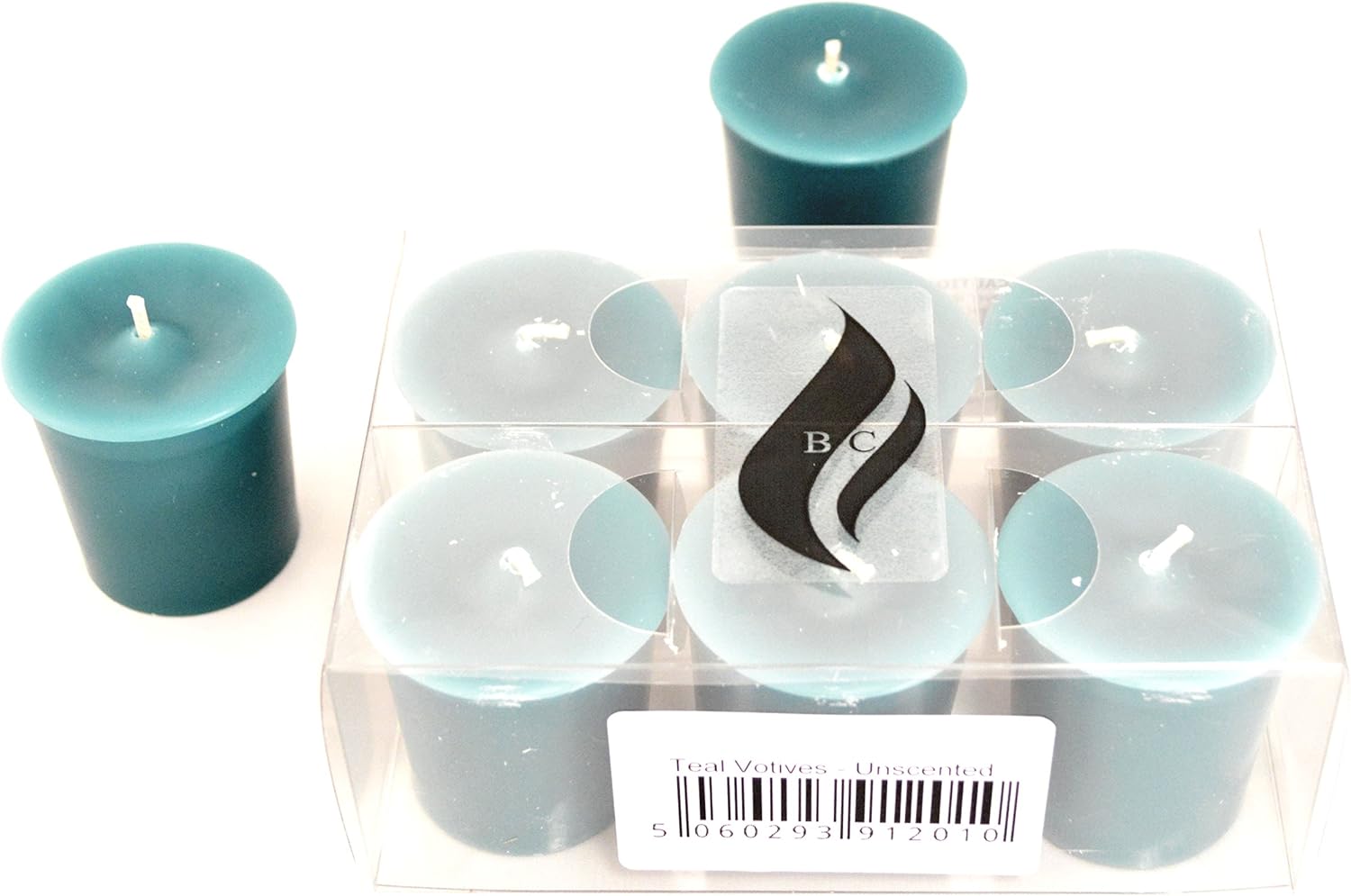 6 x Teal Votive Candles Unscented by Black Candles Online Amazon.ca Electronics