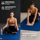 KAYMAN Exercise Yoga Mat Non Slip Blue 183 x 60 cm 8 mm Thick view 3