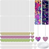 Sublimation Bookmark Blank Bundles,Double-Side PVC Heat Transfer Material Matte Photo Effect,Customized DIY Craft Gift Souvenir Party Favors Supplies Back to School Project (60)