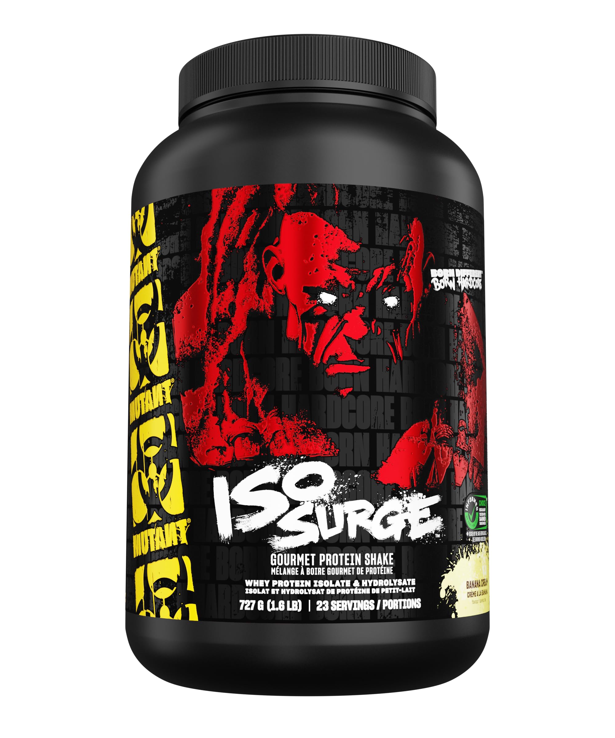 MUTANT ISO Surge | Whey Isolate Protein Powder | 25g Protein, Fast-digesting whey Protein Isolate & whey hydrolysate, Gourmet Flavors | 727 g | Banana Cream