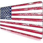 American Flag XXL Extended Mouse Pad, Laptop Pad, Waterproof, Non Slip, Gaming Office and Home Stitching Edge Table Pad 35.4 x 15.7 x 0.12 Inches