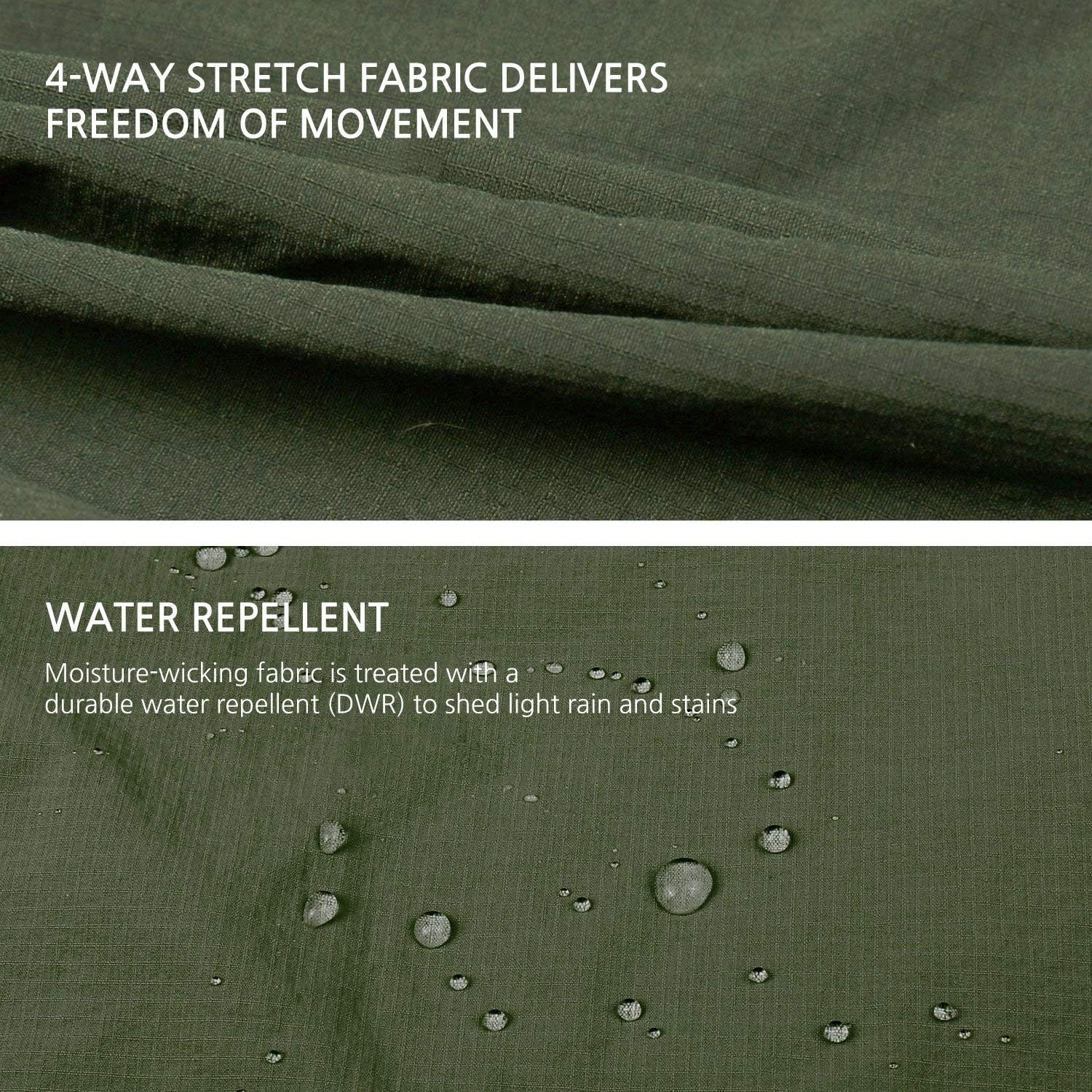 BALEAF Women's Hiking Cargo Pants UPF 50 Outdoor Athletic Stretch Pants Water Resistant Zipper Pockets : Sports & Outdoors
