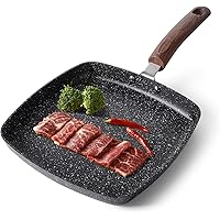 Caannasweis Griddle Pan, Granite Flat Grill Pan for Stove Tops Nonstick,Stone Pan Square Griddle Pan Induction…