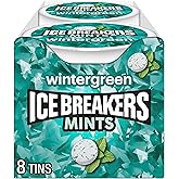 ICE BREAKERS Wintergreen Sugar Free Mints Tins, 1.5 oz (8 Count)