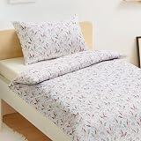 Amazon Basics Reversible Microfibre Cot Bed Duvet Cover Set Unicorn Rainbow 100 view 1