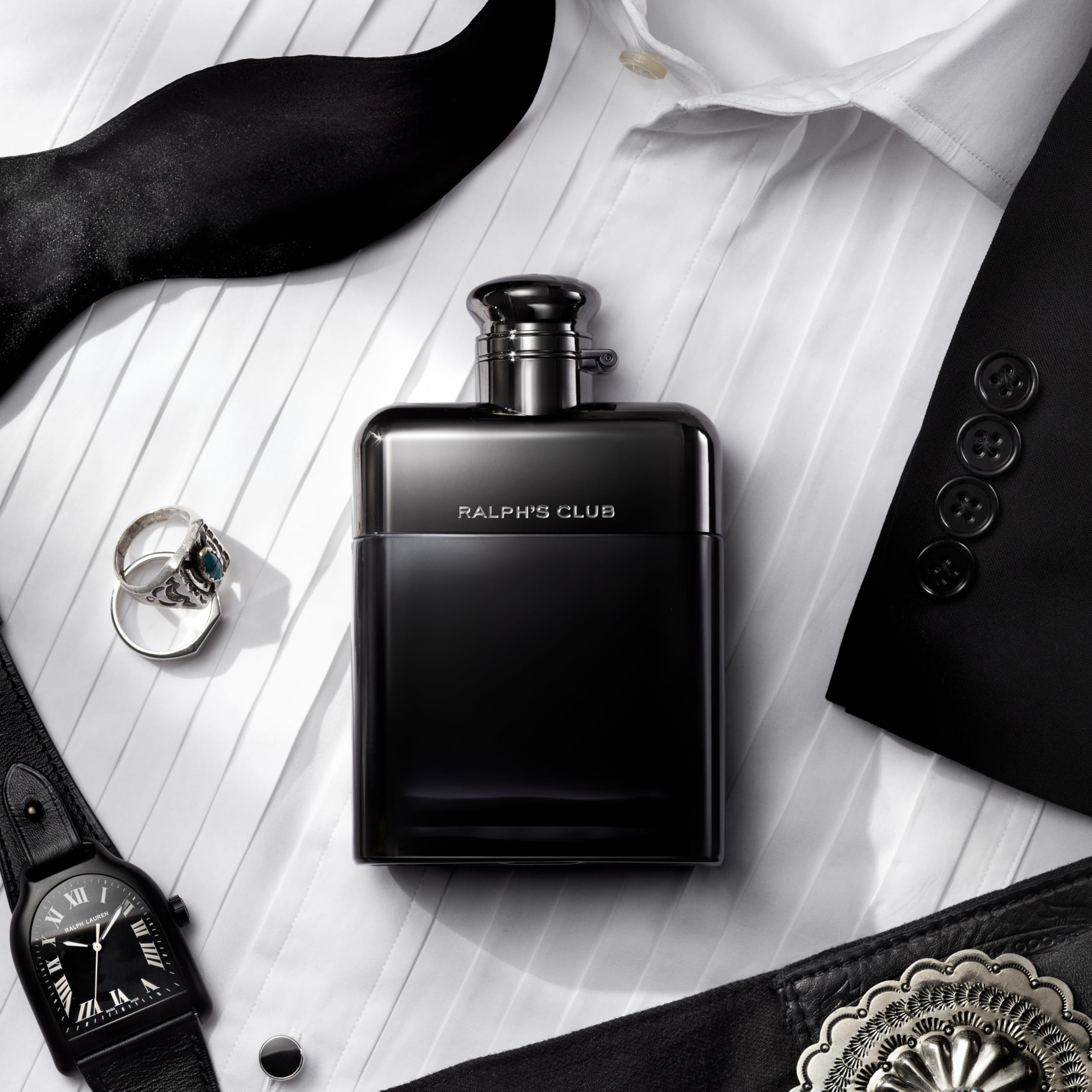 RALPH LAUREN FRAGRANCES - Ralph's Club - Eau de Parfum - Men's Cologne - Woody & Fresh - With Lavandin, Sage, Vetiver, and Cedarwood - Medium Intensity