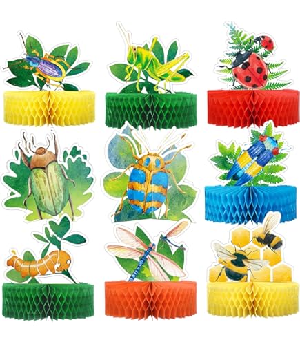 CORFOTO 5x4ft Cartoon Animals Backdrop Forest Mushroom House Insects