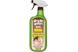 SIMPLE GREEN Bio Active Stain & Odor Remover for Pet & Carpet- Pet & People Safe - 32oz Spray