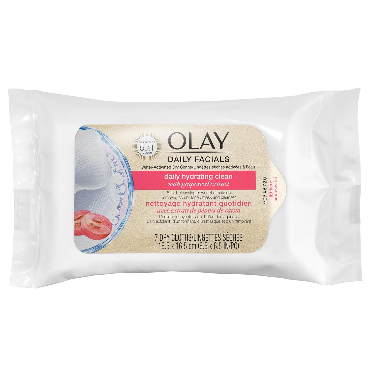 olay face wipes dry
