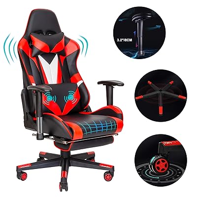 Buy Scurrty Professional Gaming Chair Ergonomic Office Chair Gaming Massage Chair Red Computer Chair For Adults Video Pc Chair Racing Reclining Adjustable Computer Gaming Chair With Footrest Online In Turkey B08z7xfjw5