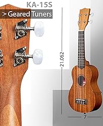 Kala KA-15S Satin Mahogany Soprano Ukulele Bundle