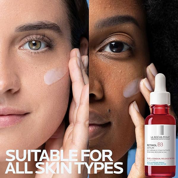 LA ROCHE-POSAY PURE RETINOL FACE SERUM WITH VITAMIN B3, ANTI AGING FACE SERUM FOR LINES, WRINKLES & PREMATURE SUN DAMAGE TO RESURFACE & HYDRATE, SUITABLE FOR SENSITIVE SKIN, 1.0 FL. OZ