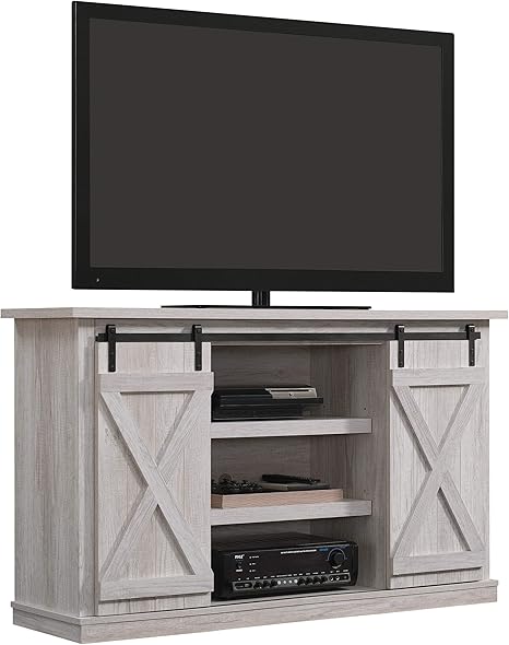 Amazon Com Pamari Sliding Barn Door Tv Stand Sargent Oak