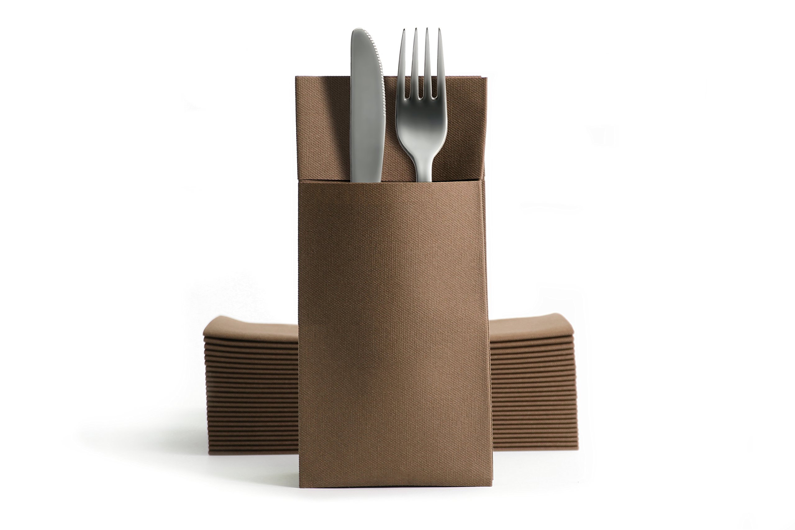 Alvotex Airlaid Cutlery Napkins 39 x 40 cm 50/1 - Brown (671)