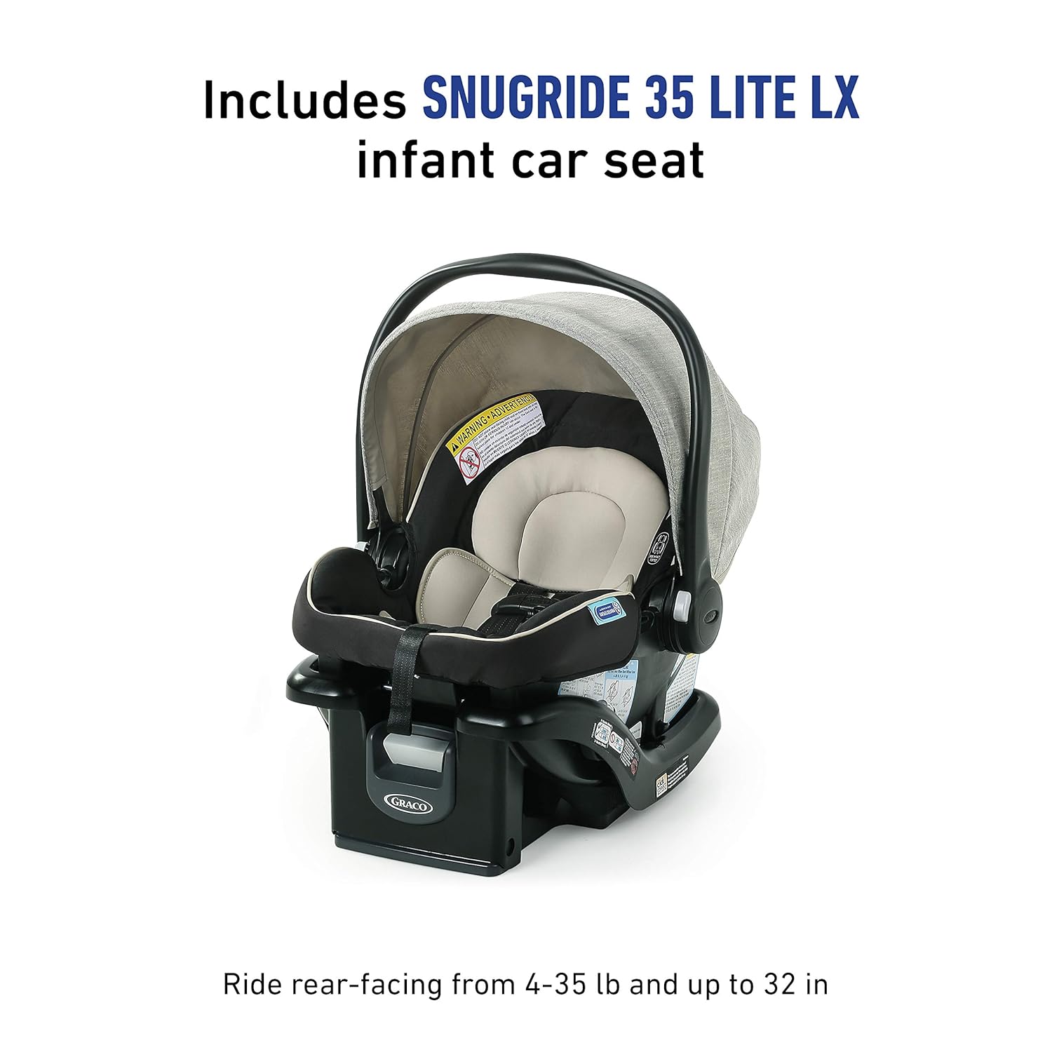 Includes Baby Stroller with Reversible Seat Graco Modes Element LX