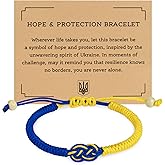 Ukraine Bracelet For Women, Men, Support Ukraine Jewelry, Infinity String Stand With Ukrainian Gifts, Blue And Yellow Flag Accessories, Proud Patriotic Product, Hope & Protection Blessing Merchandise