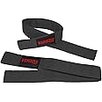 Grizzly Fitness 1.5' Padded Weight Lifting Straps for Men & Women | One-Size Pair,Black