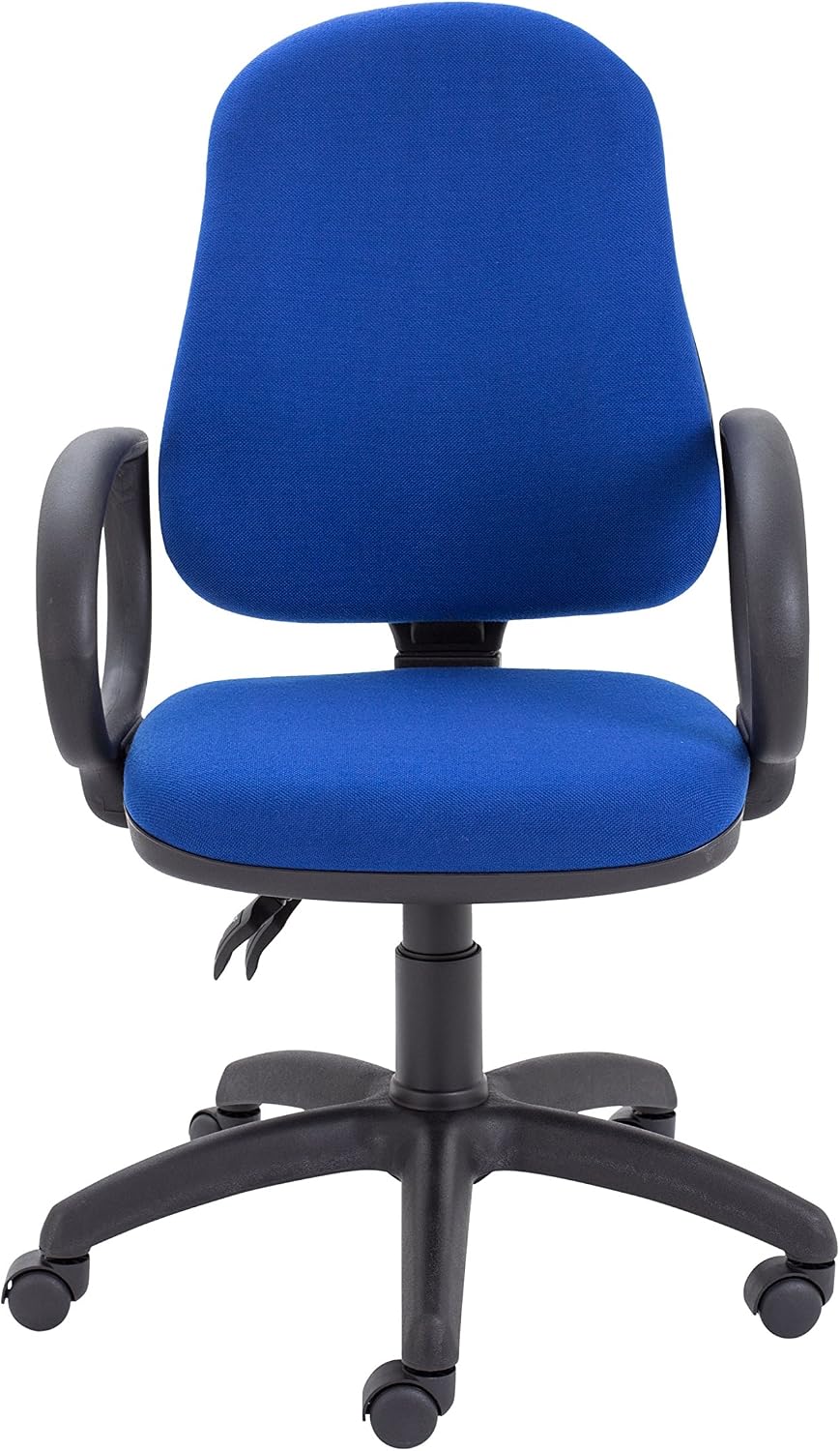 Office Hippo 2 Lever Office Swivel Chair with Fixed Arms, Computer Desk Chair with Curved Back, Adjustable Backrest - Image 3