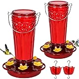 Hummingbird Feeder 2pack-14Ounces，5 Feeding Ports