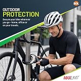 SOL 65cm Cable Bike Lock with Keys Black High-Security Chain for Bicycle view 6