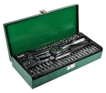 Tuftul Socket and Bit Set, 46 Pieces, Green