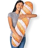 Much Comfort 42" 3D Rustic Baguette Throw Pillow - Made with Soft & Ultra Premium Fabric - Cute, Comfortable, Plush, Stuffed 