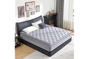 Vantto King Mattress, 12 Inch Hybrid Memory Foam Mattress in a Box with Upgrade Pocket Springs, Pressure Relief, Breathable C