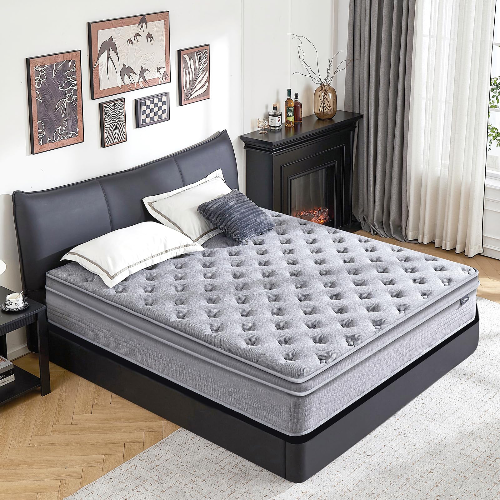 Photo 1 of Vantto Full Mattress, 12 Inch Hybrid Memory Foam Mattress in a Box with Upgrade Pocket Springs, Pressure Relief, Breathable Comfort and Durable, CertiPUR-US Certified, Medium Firm