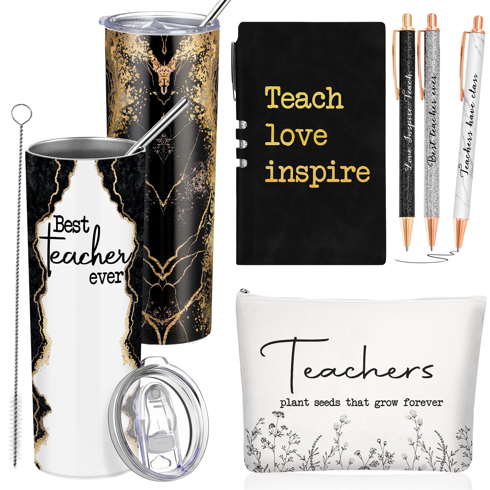 Domensi 6 Pcs Teacher Appreciation Gift Set for Women Staff 20 oz ...