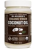 Dr. Bronner's - Fresh-Pressed Virgin Coconut Oil Whole Kernel Unrefined - 29 oz. Plastic Jar