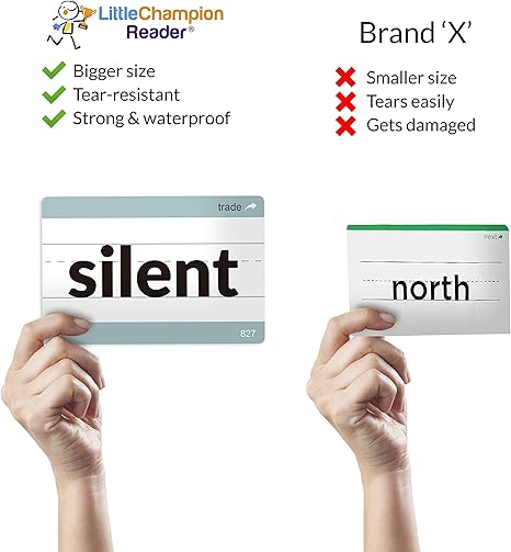 Amazon Com Little Champion Reader 500 Sight Word Large Sized Flashcards In 5 Pack Bundle Toys Games