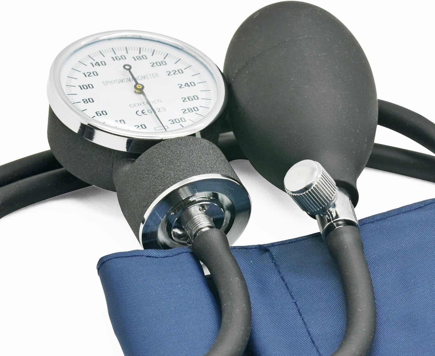 Belmalia Manual Arm Blood Pressure Monitor with Dual Head Stethoscope, Aneroid Sphygmomanometer, Blood Pressure Gauge, Cuff - Image 4