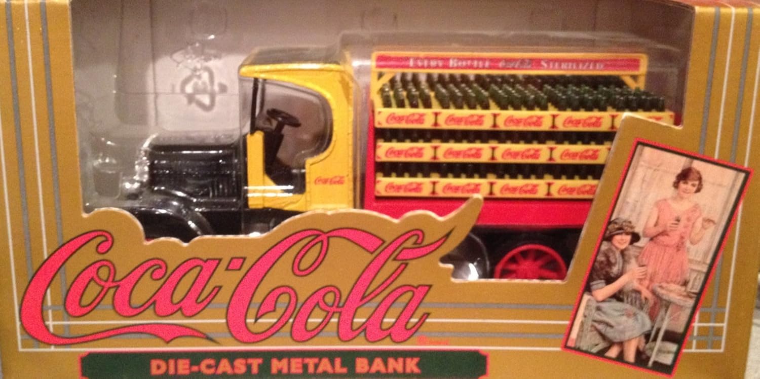 coca cola die cast metal bank