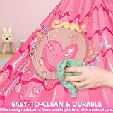 JOYIN Pink Princess Castle Play Tent Kids Pop Up Indoor Outdoor Girls view 4