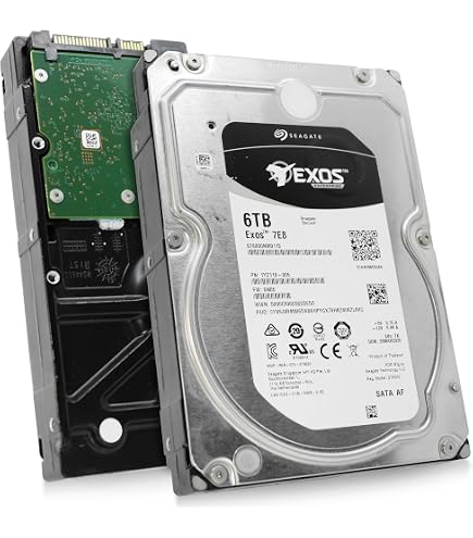 Amazon.com: Seagate Exos 7E8 6TB 512e SATA 256MB Cache 3.5-Inch