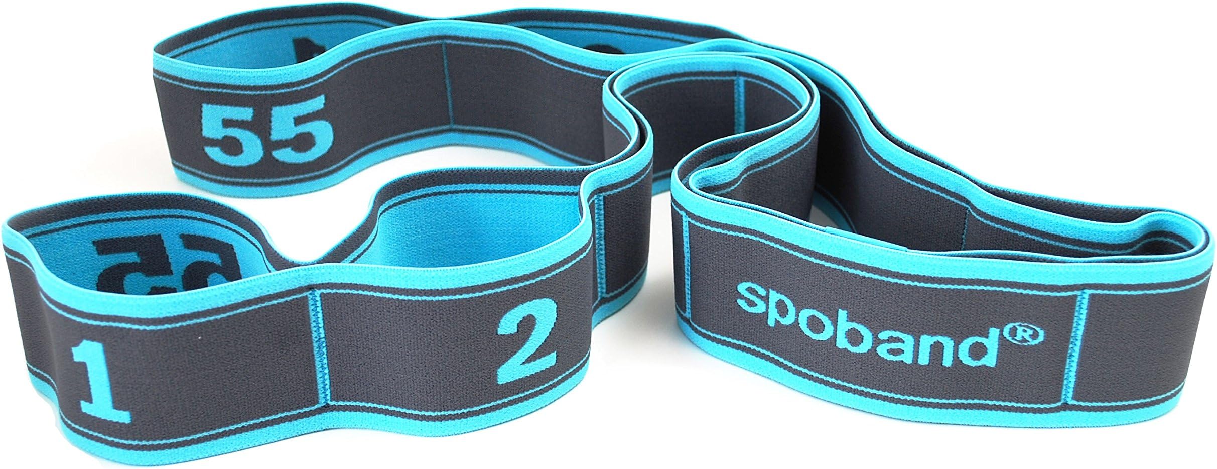 Spoband Blue (Size 6) Heavy Duty Exercise Band Non Latex Resistance Bands, Looped and Anti-Snap. Washable Bands With Loops For Adjustable Workout, Theraputic Exercise Band For Rehabilitation, Training