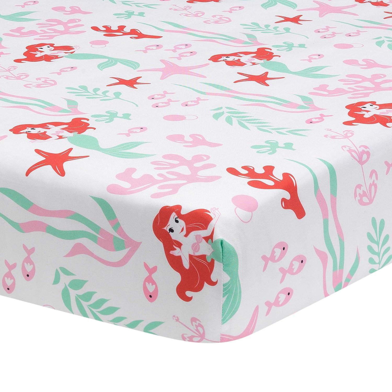 little mermaid crib sheets