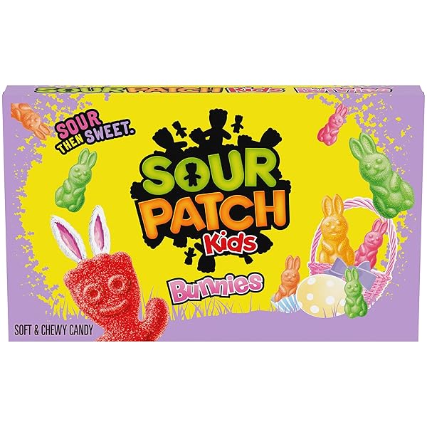 SOUR PATCH KIDS BUNNIES SOFT & CHEWY EASTER CANDY, 3.1 OZ