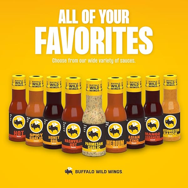 BUFFALO WILD WINGS SOUTHWESTERN RANCH SAUCE, 12 FL. OZ., MADE WITH BUTTERMILK AND CHIPOTLE PEPPERS, PERFECT DIPPING SAUCE, SALAD DRESSING, WING SEASONING OR BURGER TOPPING