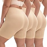 INNERSY Women's Plus Size Slip Shorts for Under Dresses Anti-Chafing Smooth Summer Shorts 3-Pack
